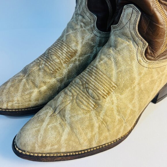 Vintage Abilene Western Cowboy Boots Elephant 9.5 D Made in USA main image 12